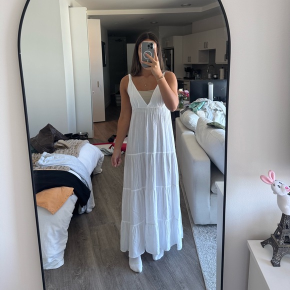 White Maxi Dress swim coverup - Picture 1 of 5
